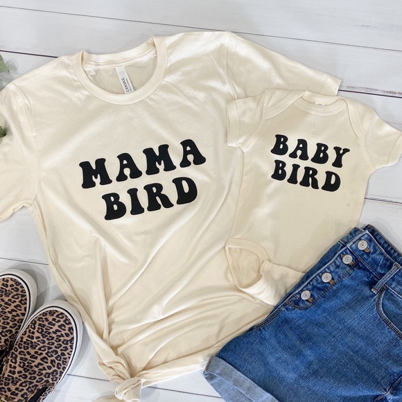 Tops - Mama Bird Baby Bird 👩‍👧‍👦 Matching Baby Mama